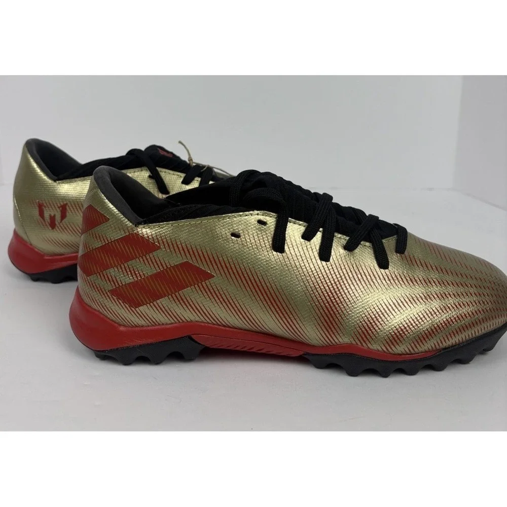 NWT Adidas Nemeziz Messi .3 TF FY0761 Soccer Shoe Male Size 7 Gold/Red.